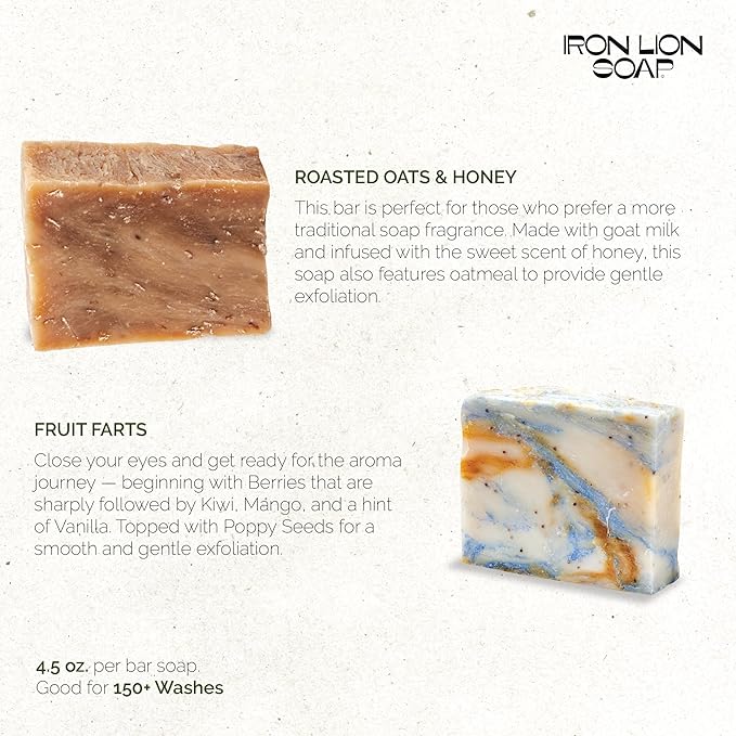ILS Soap Co.– All-Natural Soap bar for Men & Women – Cold Process, Handmade in the USA