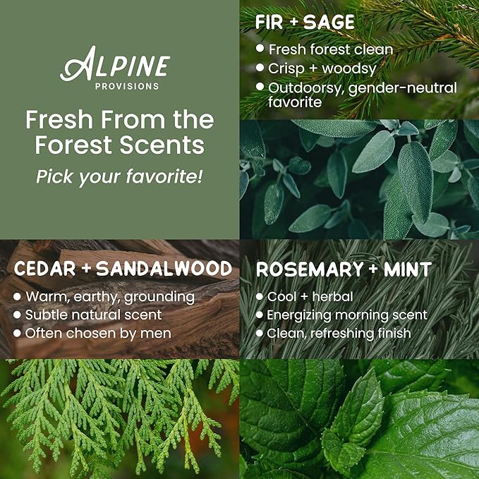 Alpine Provisions Natural & Organic Shampoo with Rosemary & Mint – Plant-Based Shampoo for Men & Women with Aloe Vera, Jojoba & Essential Oils – Sulfate-Free, Vegan, Hydrating Hair Repair – 16.9 fl oz