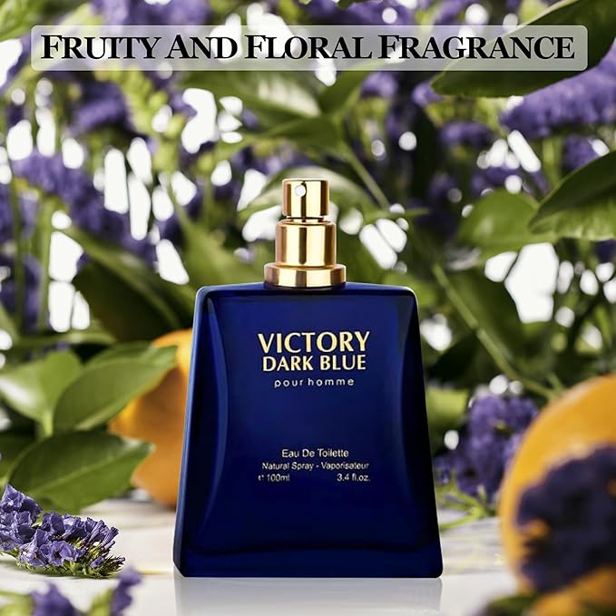 Men Cologne Set (3.4oz/100ml x 2PCS) Eau De Perfume Natural Spray Notes of Woody, Spicy, Citrus & Aromatic Long Lasting Fragrance for Daily Use (VictoryDB-Heroes)