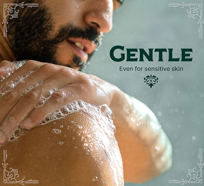 Carolina Castile Soap Bay Rum Scent – Certified Organic Base, High Olive Oil Content, Non-Drying, Made with Organic Oils, Concentrated Natural Body Wash for Men and Women (Bay Rum, 32 Fl Oz)