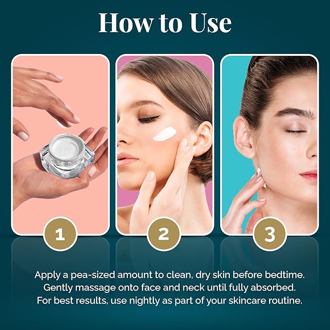RemeVerse Night Nourishing Crème - Skin-Renewing Face Moisturizer for Women & Men, Hydrating Formula with Hyaluronic Acid, Peptides, Collagen & Glycerin for All Skin Types - Nourishing Facial Cream