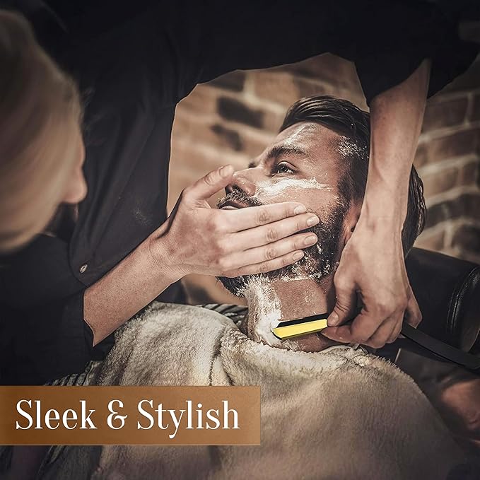 Facón Transparent Shaving Gel + Facón Straight Razors for Men