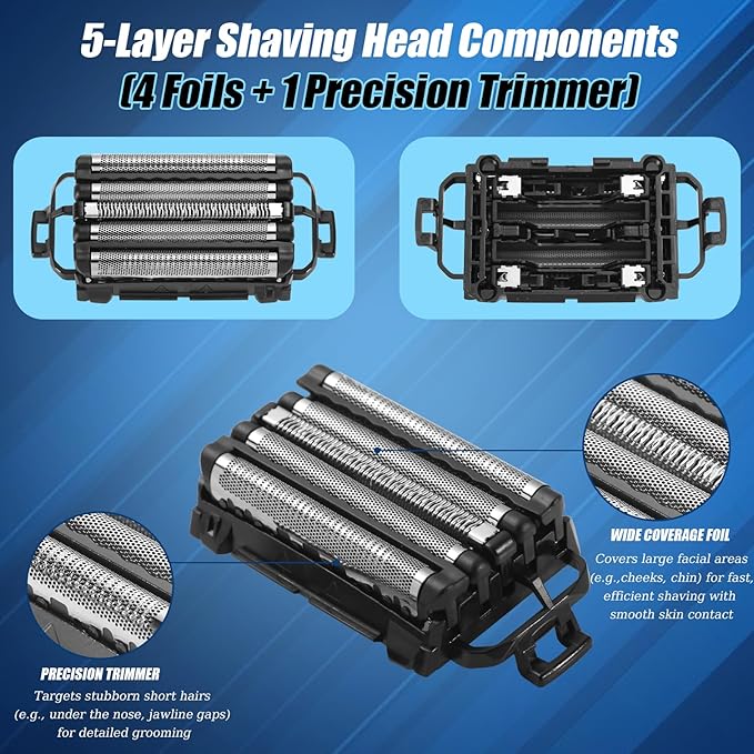 WES9032P Replacement Outer Foil and Inner Blade Set,Compatible with Panasonic ARC5 5-Blade Shavers ES-LV97-K,ES-LV67-K,ES-LV95-S,ES-LV65-S (1 Count)