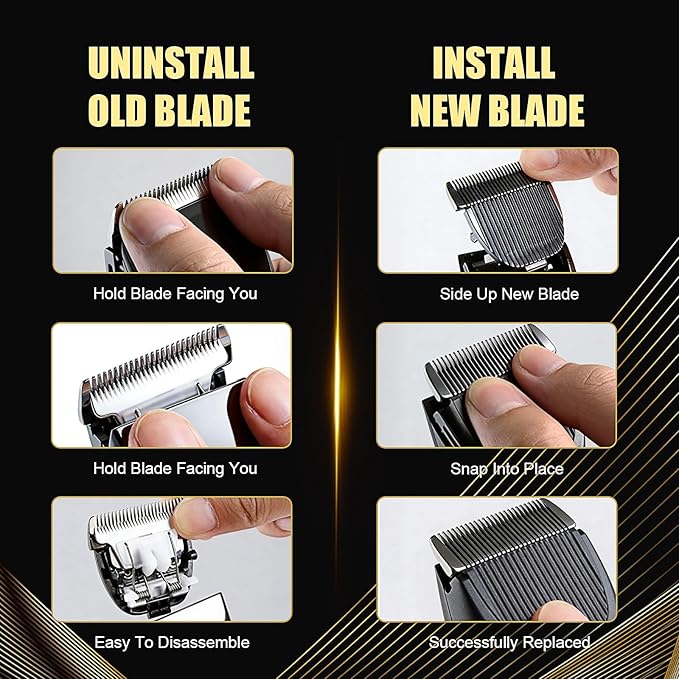 Replacement Blades for Manscaped Lawn Mower 4.0 3.0 2.0 Groin & Body Hair Trimmer Blades,4 Count