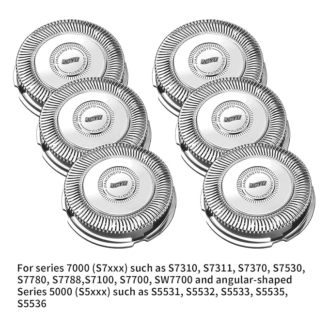 SH70/71 Replacement Heads Compatible with Philips Norelco Series 7000, Replacement Blades Compatible with Philips Electric Shaving Series 7000 S7311 S7370 S7530