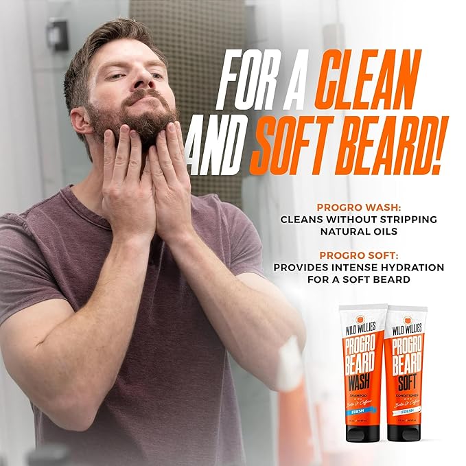 Wild Willies Beard Conditioner for Men - with Biotin & Caffeine for Soft, Healthy Growth - Made in USA - Now Larger at 5 oz Tube at Same Price - Great Beard Softener for Men Coarse Hair (Pack of 2)