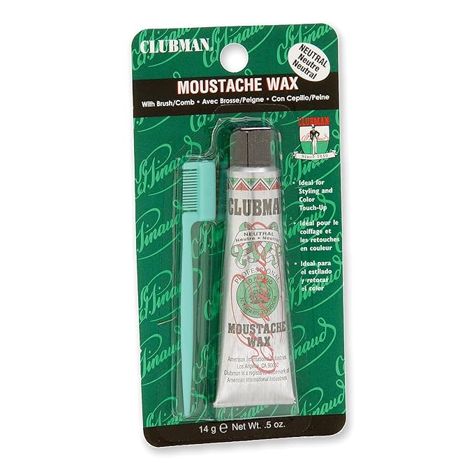 Clubman Moustache Wax Neutral 0.50 oz