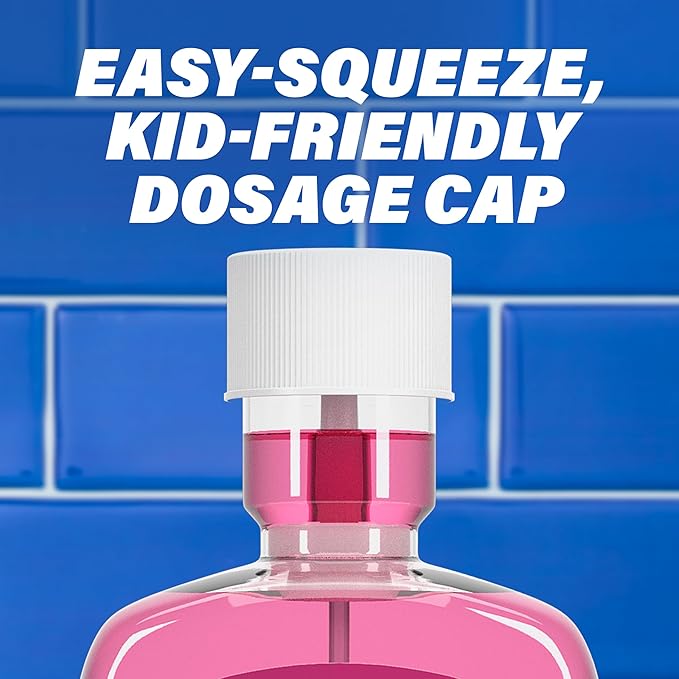 ACT Kids Anticavity Fluoride Mouthwash, Sugar & Alcohol Free Mouth Rinse Strengthens Teeth, Bubble Gum Blowout, 16.9 fl. oz., 2pk