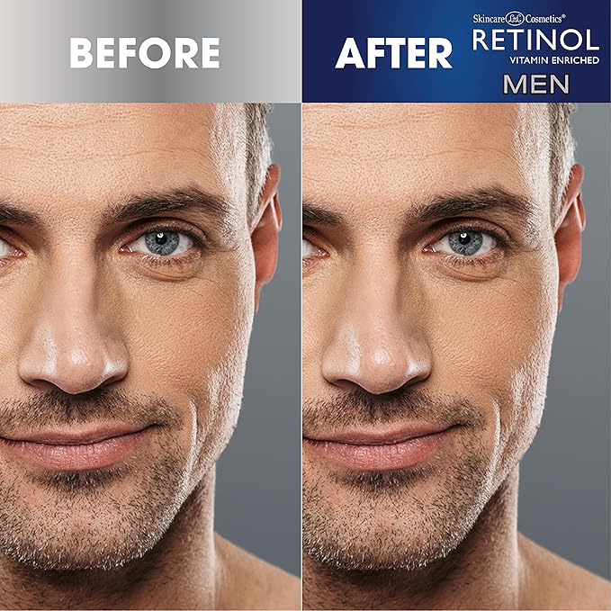 Retinol Men Anti- Aging Facial Wipes - Quickly cleanses Face from Sweat, Oil and Pore-Clogging Dirt without any heavy residue + Retinol Women All in One Anti-Aging Cleansing Towelettes