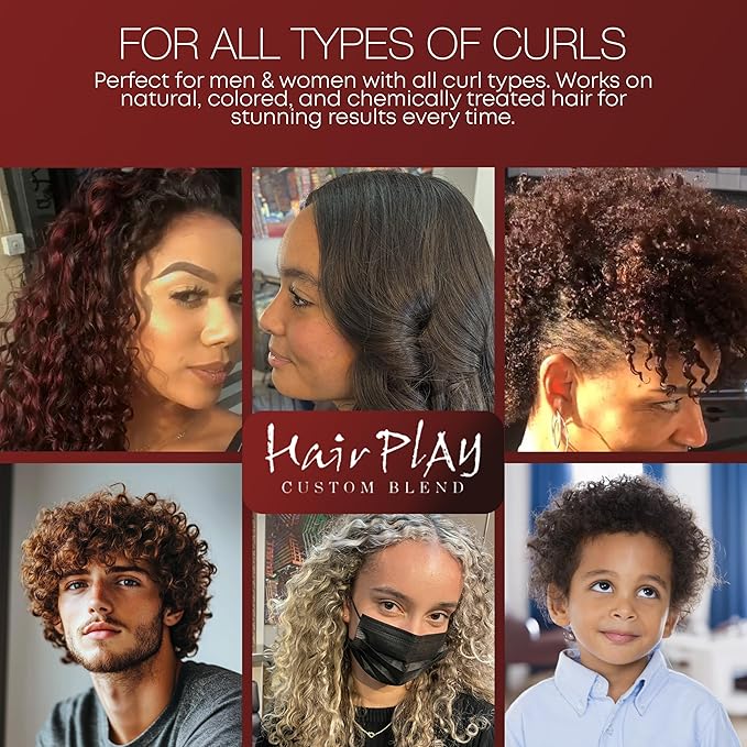 HairPlay Set #2 Hair Foam Mousse - Medium Hold Styling Foam for Frizz Control - Hair Mousse for Curls - Curl Defining Moisturizing Mousse for Wavy Hair - 8 Fl Oz