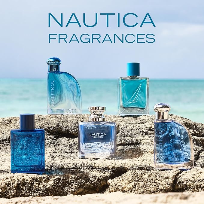Nautica Pure Blue Deo Body Spray 6 fl oz (Pack of 1), Notes of Eucalyptus, Leather, and Vanilla, Men's Fragrance, Long Lasting, Everyday Fragrance