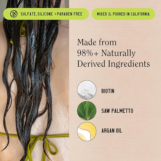 California Naturals Re:GRO Hair Conditioner, Anti-Thinning & Hair Growth Support, All Hair Types, Vegan, Natural, Cruelty Free, Silicone, Paraben & Sulfate Free Conditioner, 20 fl oz