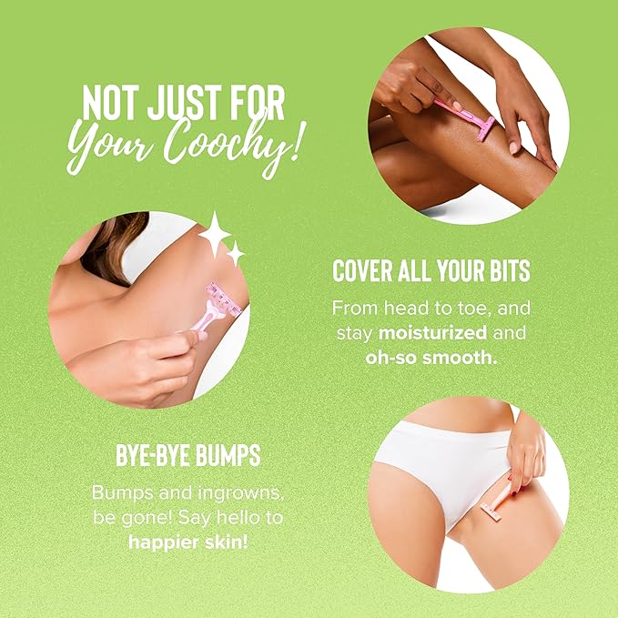 Coochy Shave Cream - Moisturizing Shave Lotion - Gentle Intimate Shaving Cream - For Bikini Area, Underarms, Legs & More - Rash-Free, Hydrating Formula - Key Lime Pie, 7.2 oz