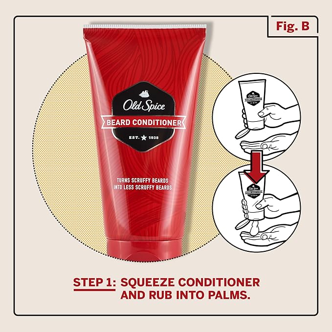 Old Spice, Beard Leave In Conditioner for Men, 5 Fl Oz