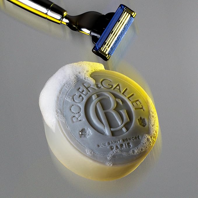 Roger & Gallet | Cologne Twist Shaving Bar | Fresh Citrus & Aromatic Herbal Scented Shaving Soap (3.5 oz)