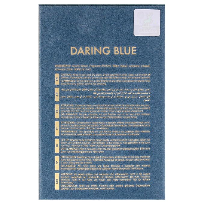 Daring Blue For Life by Maison Alhambra for Men - 3.4 oz EDP Spray