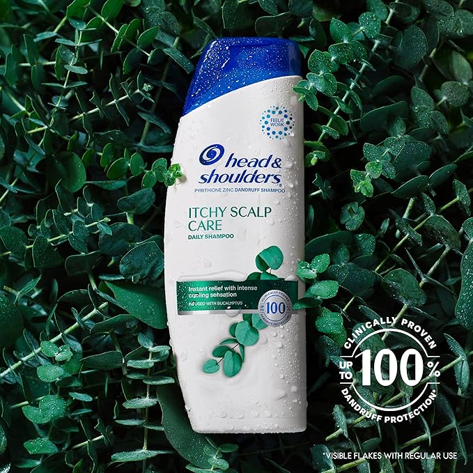 Head & Shoulders Anti-Dandruff Shampoo and Conditioner with 1% Pyrithione Zinc, Eucalyptus for Itchy Scalp Care 2-in-1 Twin Pack, Flake Control and Refreshed Scalp, 32.1 fl oz Each