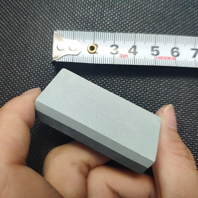 1PC Small Sharpening Stone Dual Sided 400#/800# Combination Pocket-sized Whetstone, Rough Grinding Silicon Carbide/Boron Carbide Stone(1.97x0.98x0.39inch)