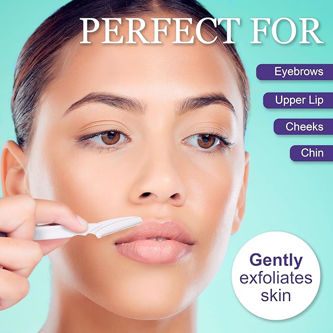 6pc Face Body Razors, Pack Premium Professional Disposable Dermaplaning Tool, Eyebrow Shaver, Smooth Skin Grooming Kit
