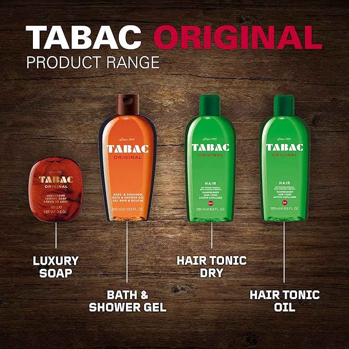 Tabac Original Bath and Shower Gel for Men by Maurer & Wirtz, 16 Ounce