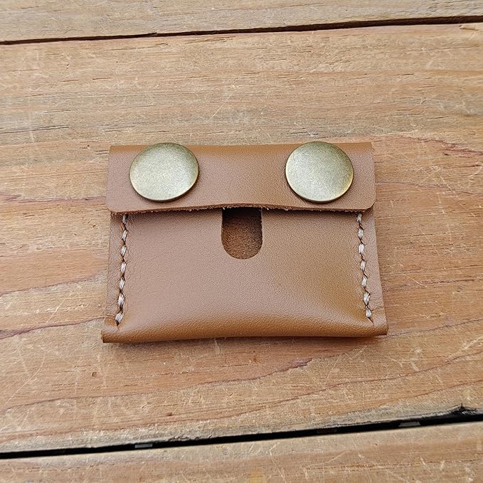 Handmade Leather Safety Razor Travel Cover, Double Edge Razor Head Protective Sheath For men Fits Most Safety Razors (Yellow)