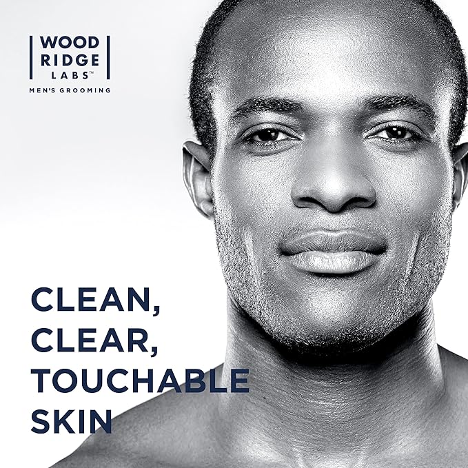 Wooridge Labs Men's Grooming Facial Moisturizer with Vitamin E & Niacinamide - Soothes Freshly Shaved Skin | Lightweight, All-Day Hydration | Non-Greasy | Paraben & Cruelty Free | Made in USA (8 oz)