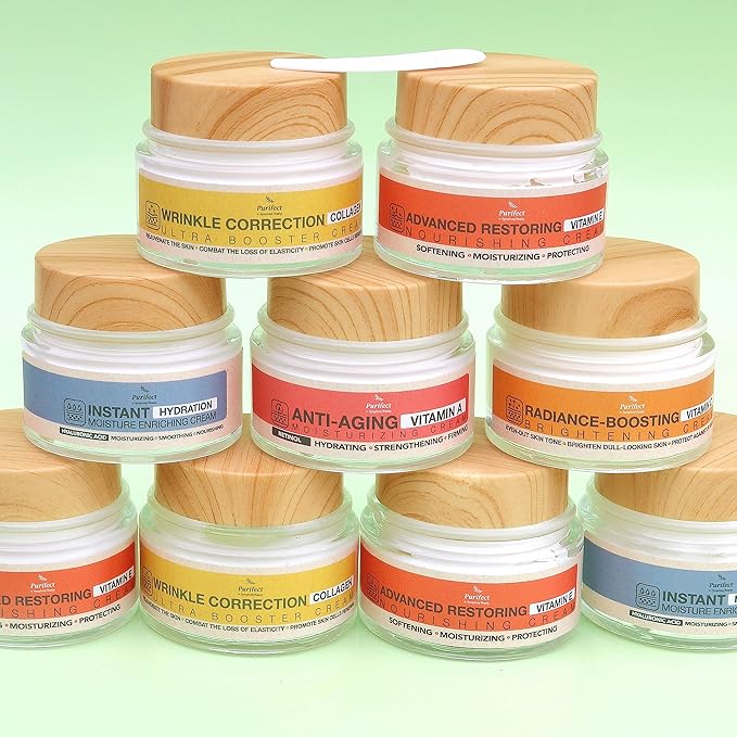 Purifect Nourishing and Restoring Moisturizer Face Cream with Vitamin E, Hyaluronic Acid, and Panthenol, Made in USA – Anti-Aging Benefits, Softens Skin, Protects from Dryness, Fast-Absorbing Formula