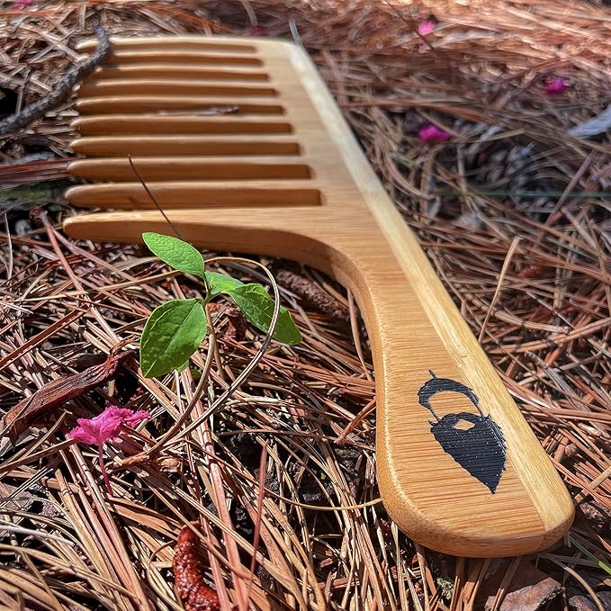 Sequoia Detangling Beard Rake - XL Oversized Detangler Comb for All Hair Types and Big Beards