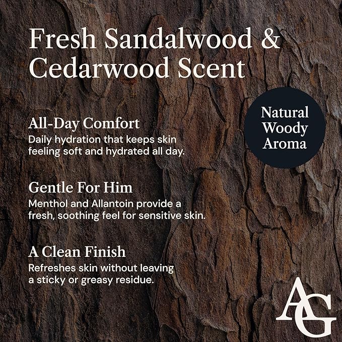 Aftershave for Men Set with Shave Cream and After Shave Lotion - Post Shave Balm for Sensitive Skin - Birthday Gift Idea for Him - 2 x 3.4 fl oz Razor Burn Cooling & Soothes Skin