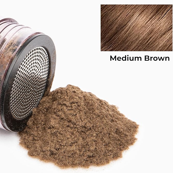 Caboki Hair Loss Concealer (All-Natural Hair Building Fibers) Travel Size (Medium Brown)