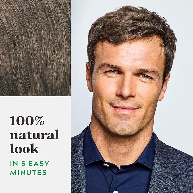 Just For Men Shampoo-In Color (Formerly Original Formula), Mens Hair Color with Keratin and Vitamin E for Stronger Hair - Medium Brown, H-35, Pack of 1