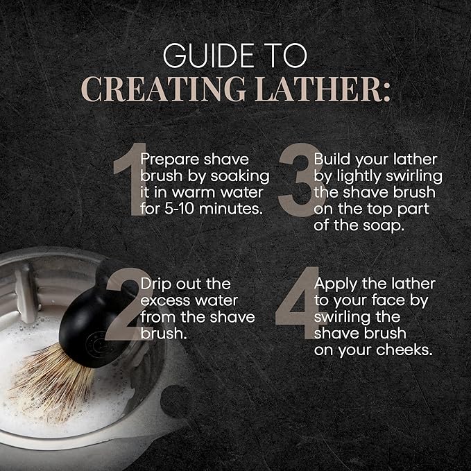 Synthetic Badger Hair Shaving Brush - Futura Synthetic Badger Hair + Handmade Swedish Black Wood Shave Brush, Exfoliating Stiff Bristles, Thick & Creamy Lather For A Great Shave, Great For Travel