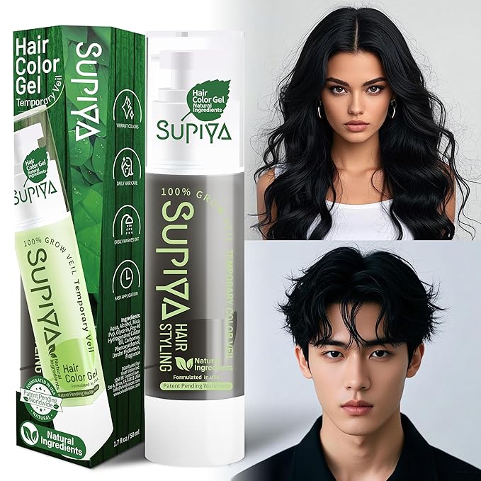 Temporary Hair Color - Washable Hair Wax for Men and Women, All-Day Hold Disposable Hair Wax for Party, Cosplay & Daily (Color #01)