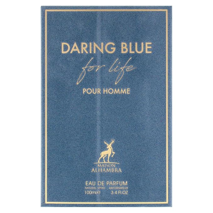 Daring Blue For Life by Maison Alhambra for Men - 3.4 oz EDP Spray