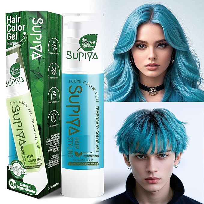 Temporary Hair Color - Washable Hair Wax for Men and Women, All-Day Hold Disposable Hair Wax for Party, Cosplay & Daily (Color #7W)