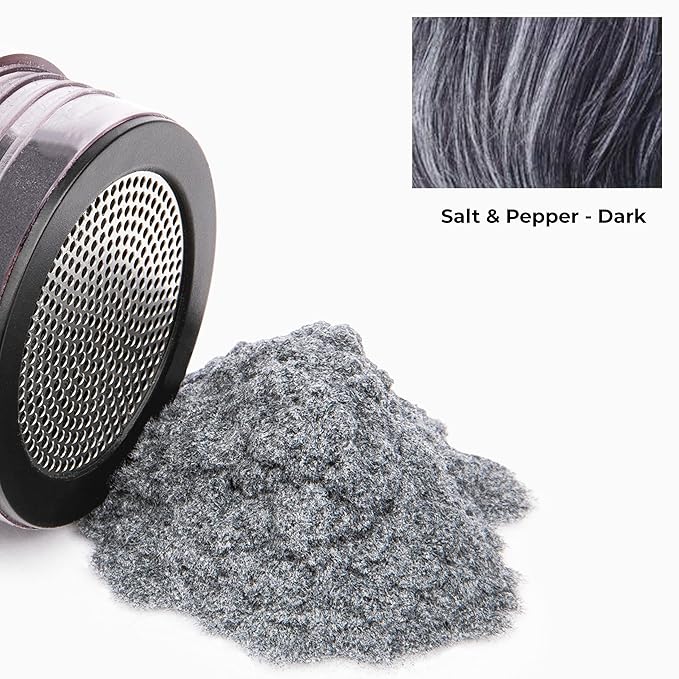 Caboki Hair Loss Concealer (All-Natural Hair Building Fibers) Travel Size. (Salt & Pepper - Dark)