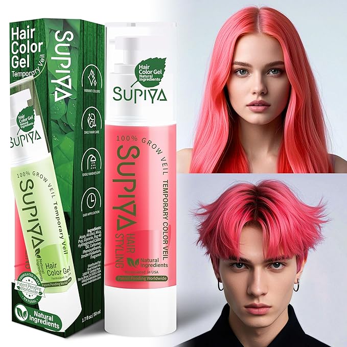 Temporary Hair Color - Washable Hair Wax for Men and Women, All-Day Hold Disposable Hair Wax for Party, Cosplay & Daily (Color #97W)
