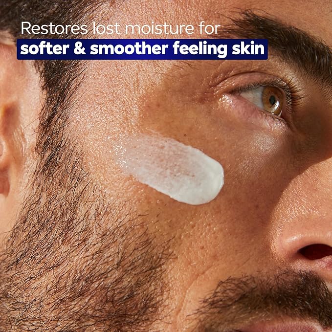 NIVEA MEN Age Defense Daily Face Moisturizer with Broad Spectrum SPF 30 Sunscreen, Pro-Retinol and Hyaluronic Acid, Beard-Friendly Face Lotion Helps Defend Against UVA/UVB Rays, 1.7 Fl Oz Bottle