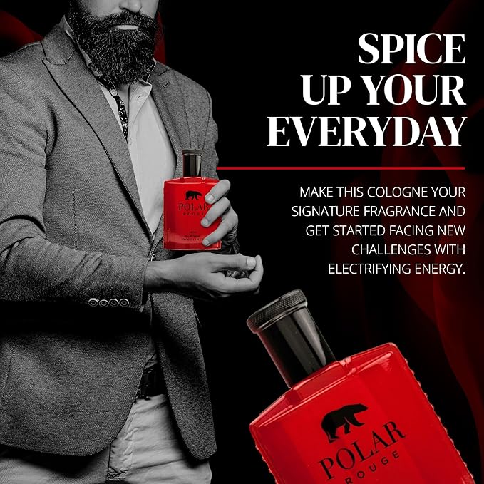 Perfume for Men – INSPIRED by A WORLD RENOWNED MEN'S PERFUME – Cranberry, Grapefruit, Italian Lemon, Warm Woods – Fresh, Spicy, Woody, Long-Lasting – Premium Mens Cologne 3.4 oz
