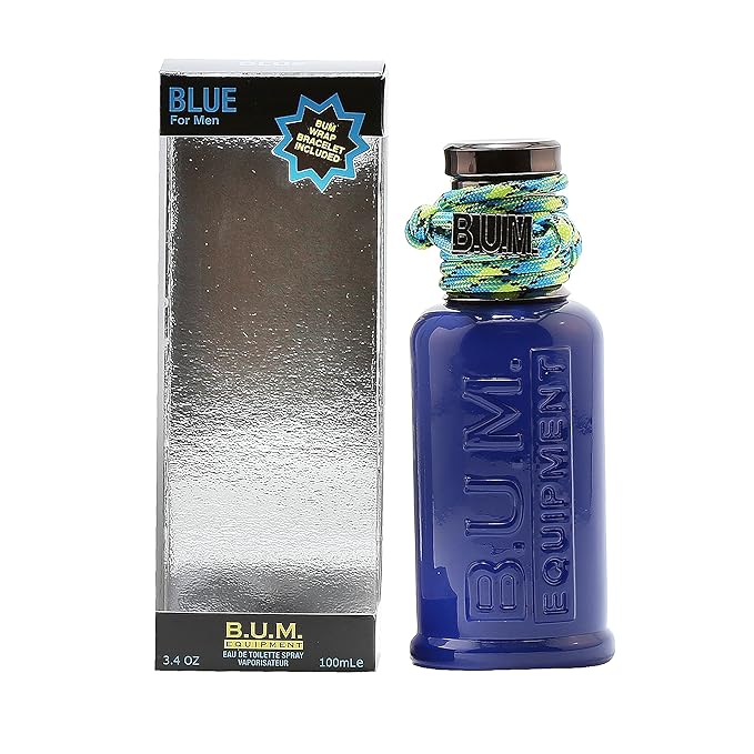 BUM EQUIPMENT Eau de Toilette Spray For Men, Blue, 3.4 Fluid Ounce