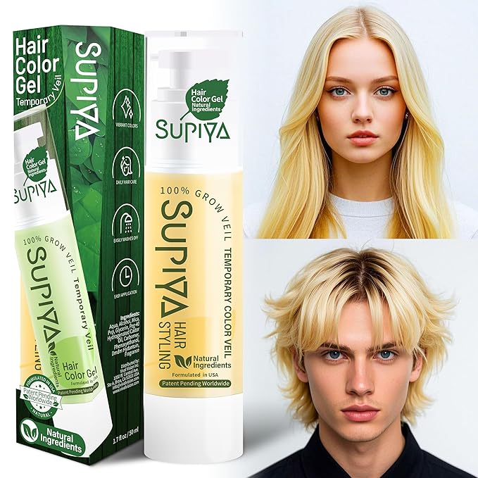 Temporary Hair Color - Washable Hair Wax for Men and Women, All-Day Hold Disposable Hair Wax for Party, Cosplay & Daily (Color #XC201)