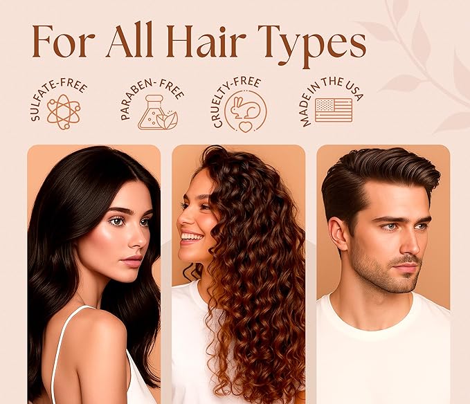Biotin Argan Oil Shampoo and Conditioner Set - Shea Butter Moisturizing Formula for Curly, Dry & Damaged Hair - Deep Hydration for Men & Women - Made in USA - 16 fl oz Each