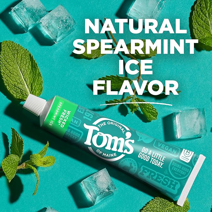 Tom's of Maine Wicked Fresh! Natural Anticavity Toothpaste, with Fluoride, 3 Pack, 4.0oz