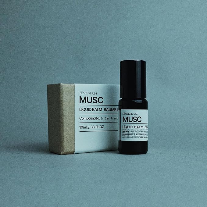 Musc Roll-On, Perfume, Alcohol Free, Olfactive Marker, Niche Scent, Unisex Perfume for Women and Men 10ml/.33 fl OZ