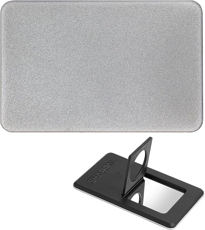 SHARPAL 114N Credit Card-Sized Diamond Sharpening Stone, Fine 600 Grit Pocket Knife & Tool Sharpener, Portable and Convenient for On-the-Go Use