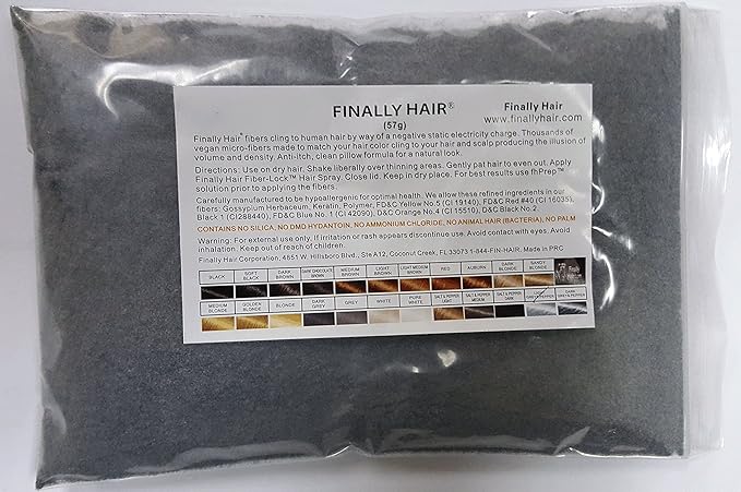 Hair Building Fibers 57 Grams. Highest Grade Refill That You Can Use for Your Bottles From Competitors Like Toppik?, Xfusion?, Miracle Hair? (Light Grey & Pepper (Grey w/dark highlights))