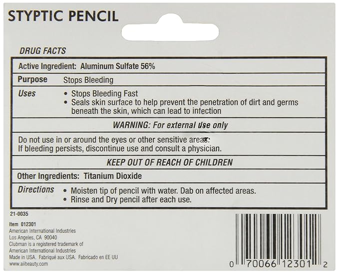 Styptic Pencil Small, 0.25 Ounce