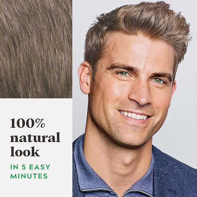 Just For Men Shampoo-In Color (Formerly Original Formula), Mens Hair Color with Keratin and Vitamin E for Stronger Hair - Light Brown, H-25, Pack of 1
