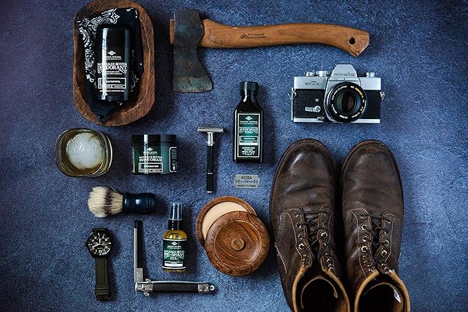 MNSC Fragrance Free Artisan Made Mustache Wax - Medium Hold Balm- All-Natural Beeswax and Plant-Based Oils, Petroleum-Free, Hypoallergenic Ingredients, Handmade in USA