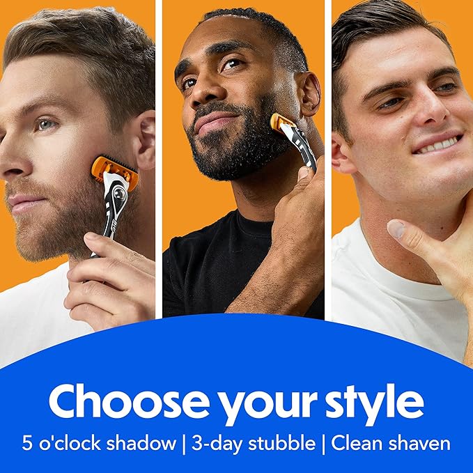 BIC Flex 5 Trim and Shave Body and Beard Trimmer for Men, 5 Blades, 3-in-1 Grooming Kit, 1 Handle, 3 Razor Refills, 6 Trimmers, No Batteries Needed